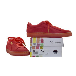 B0 NIB PUMA Suede Haribo FL Poppy Red Suede Sneakers Shoes 382563-01 Size 8